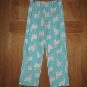 5/$20 Girls Carter's Fleece Llama Pajama Pants
